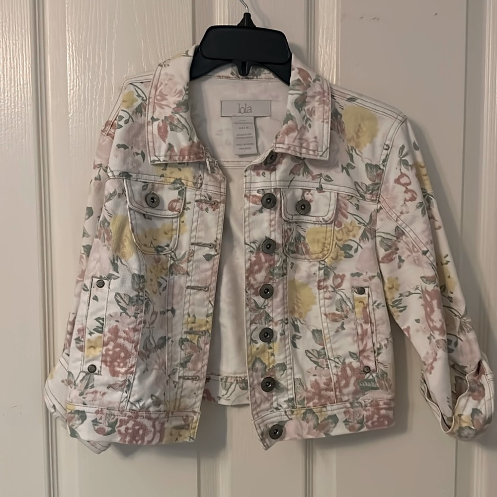 Floral Jean jacket